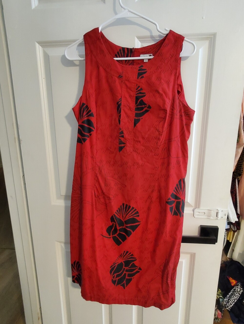 Sig Zane Hilo Hawaii Sleeveless Red & BlackDress